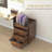 Cabinets, 3-Drawer Under Desk Storage with Removable Tray &amp; Wheels, Home Office Printer Stand | Rustic Brown | Particle Board-1234299710