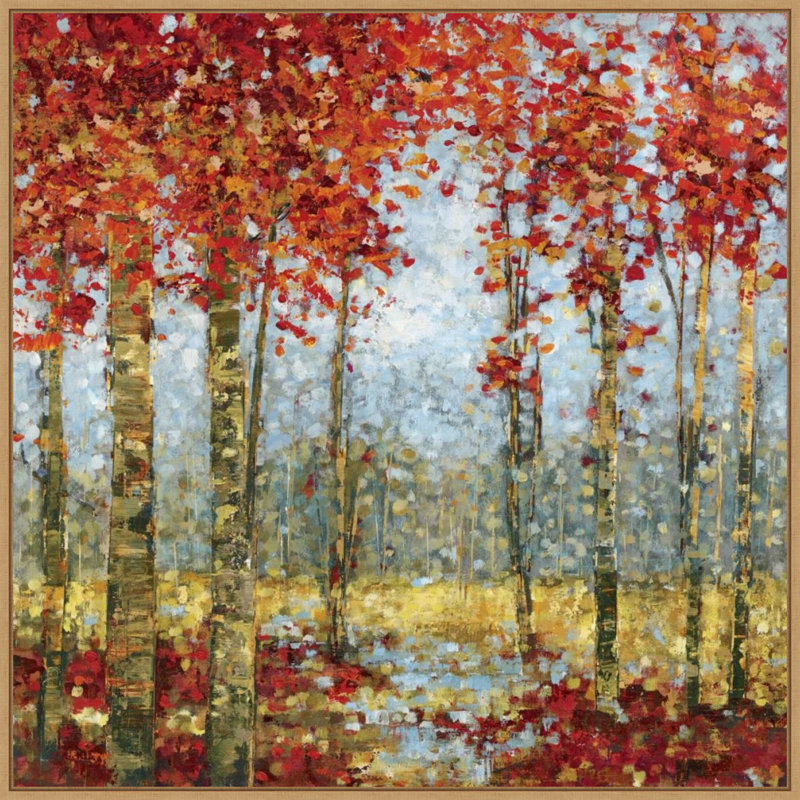 "Into The Forest II" par Carmen Dolce, reproduction d'art sur toile encadrée, H 30 po x l 30 po x P 2 po