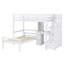 Lit mezzanine avec lit autonome, escalier de rangement, bureau, tablettes et tiroirs-1213212515