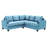 Transitional Micro Suede Sofa - Removable Backs/Arms, Reversible Chaise & Kiln-Dried Frame