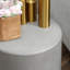 Table d'appoint décorative en béton, pour l'intérieur et l'extérieur, gris avec zones de construction stables