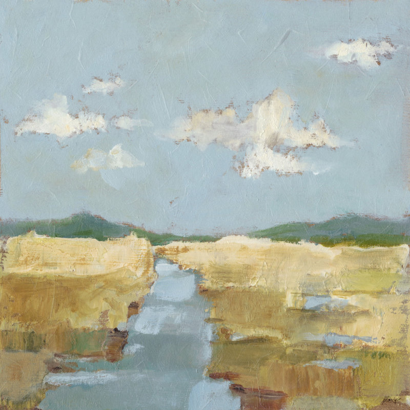 Summer Wetland II - Wrapped Canvas Painting, 81cm H x 81cm W