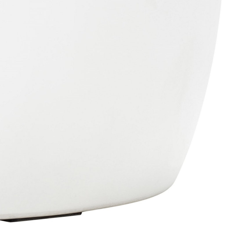 Tabouret décoratif en béton Mamie, Blanc