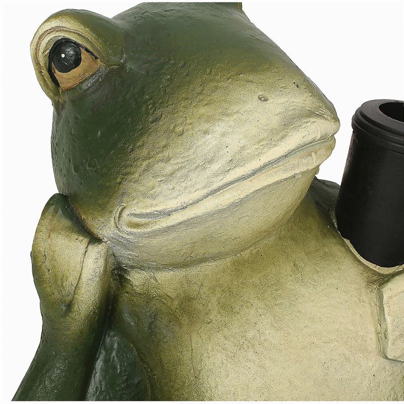 Concrete Frog Umbrella Base - Heavy, 13.98 In Depth, 13.07 Width, 15.63 Height, 60.15 Lb Weight, 19.75 Package 17.5 61.93 Weight Strong Build, 13.98" X 13.07" 15.63", Lb, 19.75" 17.5" 17.5",