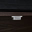 Armoire à chaussures extensible avec 1 tiroir et rotation à 90 degrés, pour le salon, vestibule, départ, noyer noir et couloir, entrée, foncé
