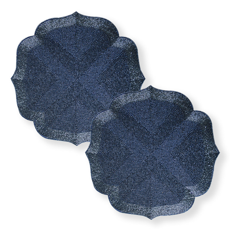 Polyester Embroidered Round Placemat