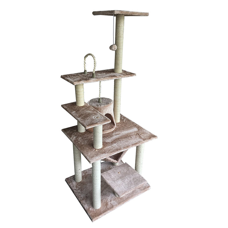 Dabney 65'' H Cat Tree, Beige