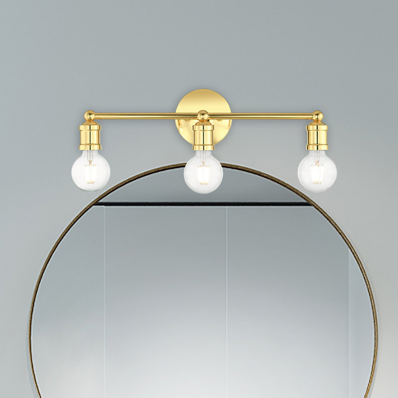 Lounell 3 - Light Dimmable Vanity Light, Polished Brass