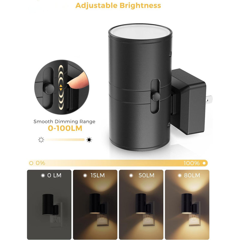LED Night Light Plug In, 2 Pack,3000K-Soft White