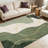 Green Abstract Line   area rugs for Living Room, Soft and Comfortable, Suitable for all seasons, easy to maintain, machine washable Indoor floor mat, Under Table Farmhouse suitable for Bedroom, Dining Room, Study,  Balcony, Home Decor Patio-109767833