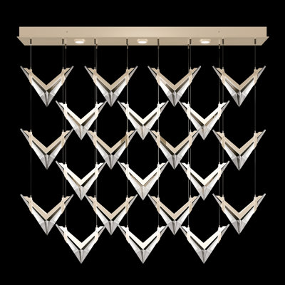 Luminaire suspendu rectangulaire l 62 po Blade