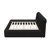 King Size Upholstered Platform Bed, Black