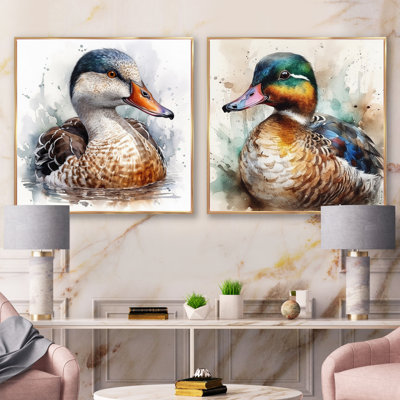 Magnifique ensemble de 2 collages carrés