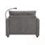 Canapé simple avec repose-pieds et poches de rangement-2143013650