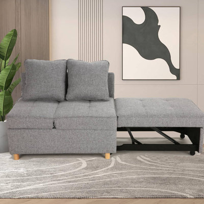 Acklen Upholstered 70.8'' Reclining Sleeper Sofa