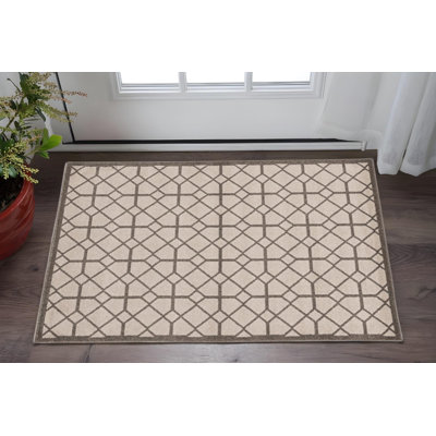 Tapis en polypropylène ivoire ou gris 3 pi x 5 pi