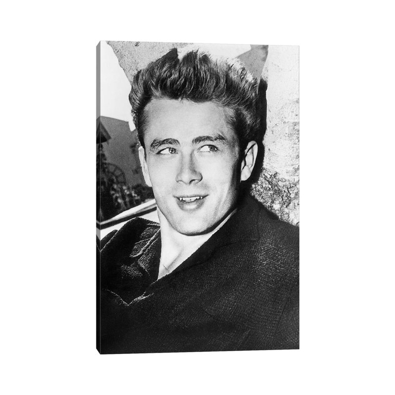 James Dean (1931-1955) - Print on Canvas, 66.04 cm H x 45.72 cm W x 3.175 cm D, Wrapped Canvas