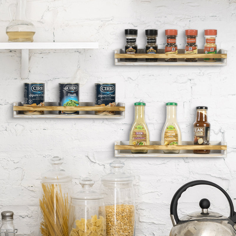 Wall Wood Spice Rack