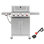 Barbecue au gaz propane à 4 brûleurs Feasto avec brûleur Sear, brûleur latéral et brosse de nettoyage