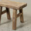 11-inch W Rustic Vintage Mini Stool Rectangular Wooden Accent with Weathered Natural Finish