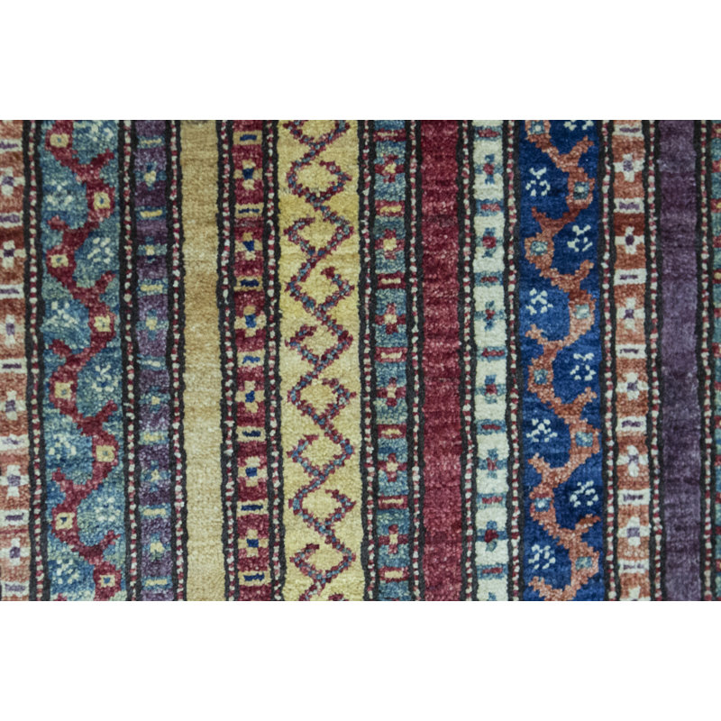 Hand-Knotted High-Quality Blue Runner
