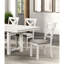 Chaises d'appoint à dossier croisé en chêne blanc 2 pièces Transitional