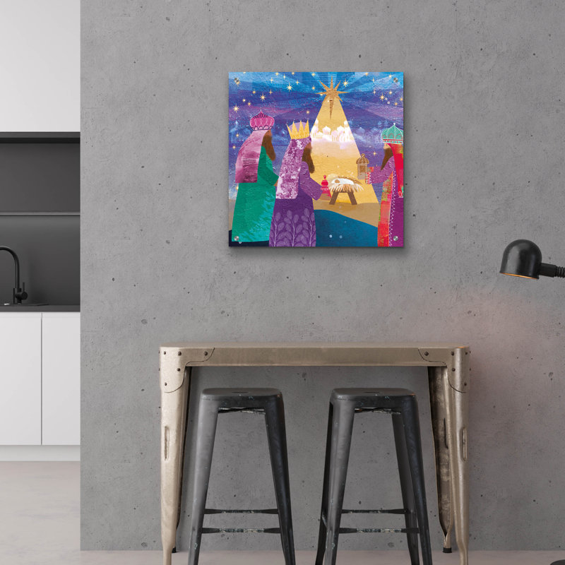  «Craft Three Kings» par Elle Media Group SA, art mural en verre acrylique, 24 po x 24 po, H 24 po x l 24 po