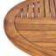 Table en bois de 70 po avec une finition en forme de A