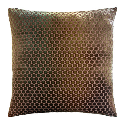 Dots Square Velvet Pillow Cover & Insert