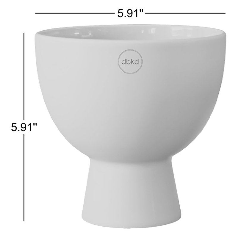 Vase de table en céramique Jorund, Grège