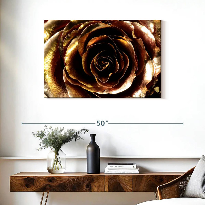 Harnek Gold Painted Rose