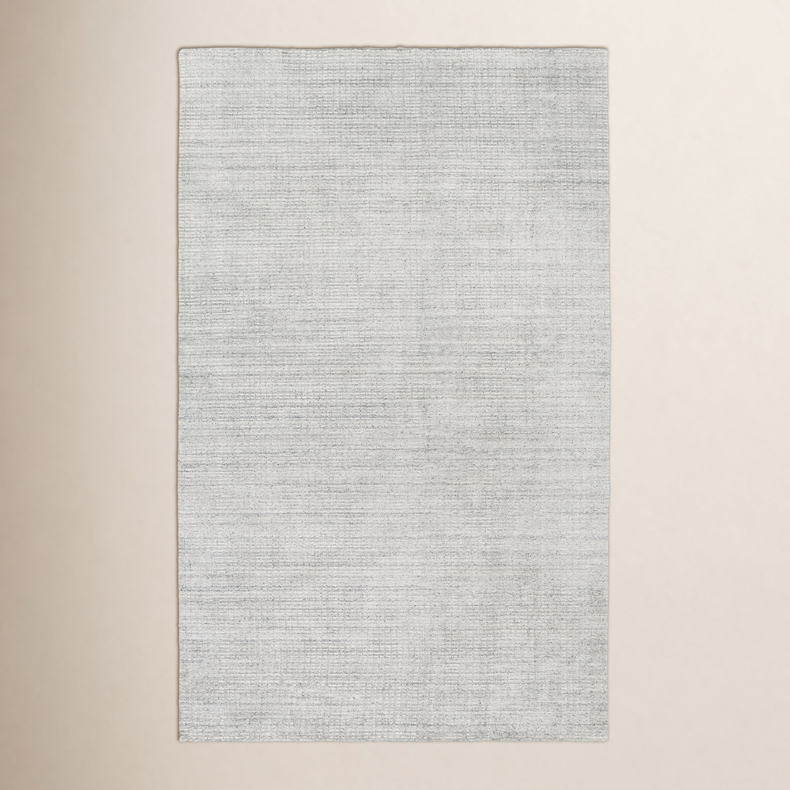 Lilah Light Gray Hand-Knotted Rug, Rectangle 2' x 3'