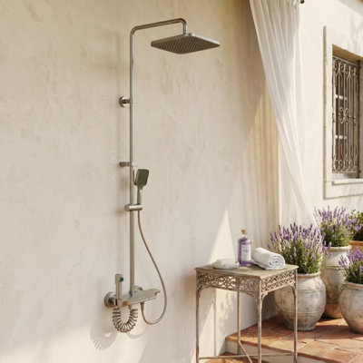 4-in-1 Stainless Steel Outdoor Shower System