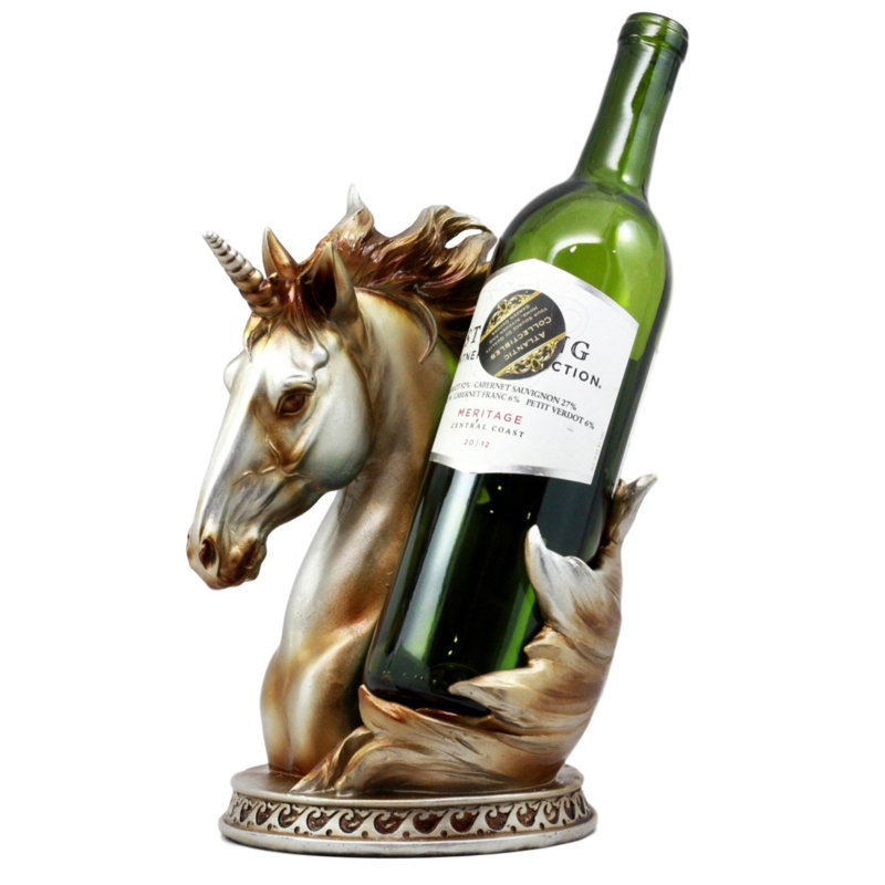 Support à vin de table 1 bouteille mystical glade licorne Diekmeyer