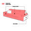 Causeuse-coussin modulable noire en cuir véritable