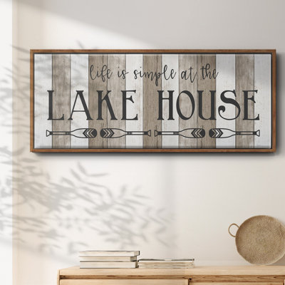 Simple at the Lake House - Toile encadrée