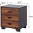 Versatile Accent Table In Walnut And With Storage Space Rectangular Drawers