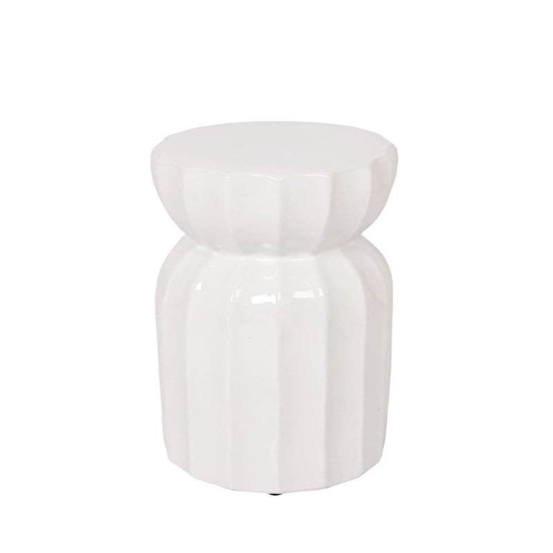 Patio Side Table Outdoor Round End Table