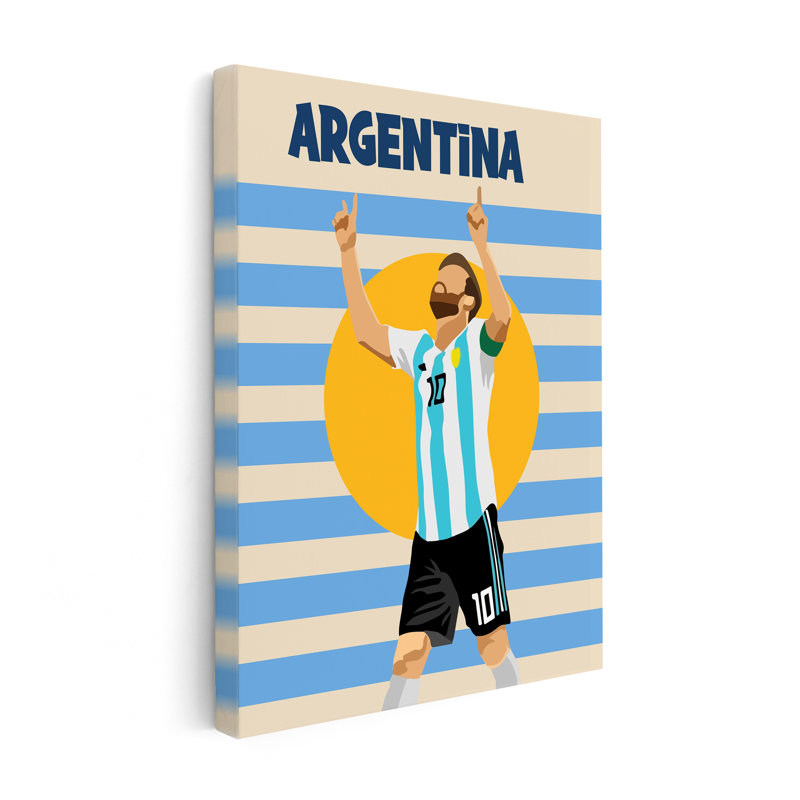 Football argentin, Unframed, Canvas, 24"H x 32"W