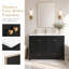 Meuble-lavabo noir 48 po avec lavabo en résine-1734680983