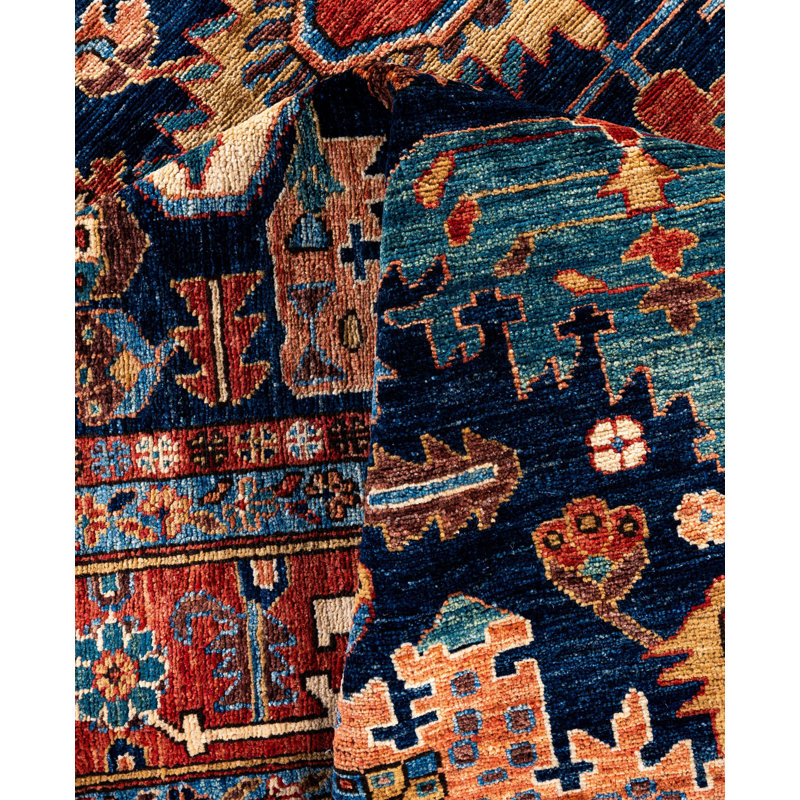 Serapi One-of-a-Kind 8' 0" X 9' 10" Hand Knotted Area Rug