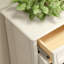 Banc de rangement blanc pour chaussures en bois massif