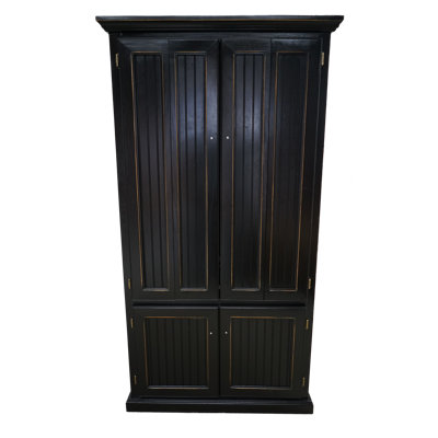 Neasa Solid Wood Base Armoire Desk