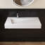 Lavabo de salle de bain mural 35 "avec trou pour robinet Chloe