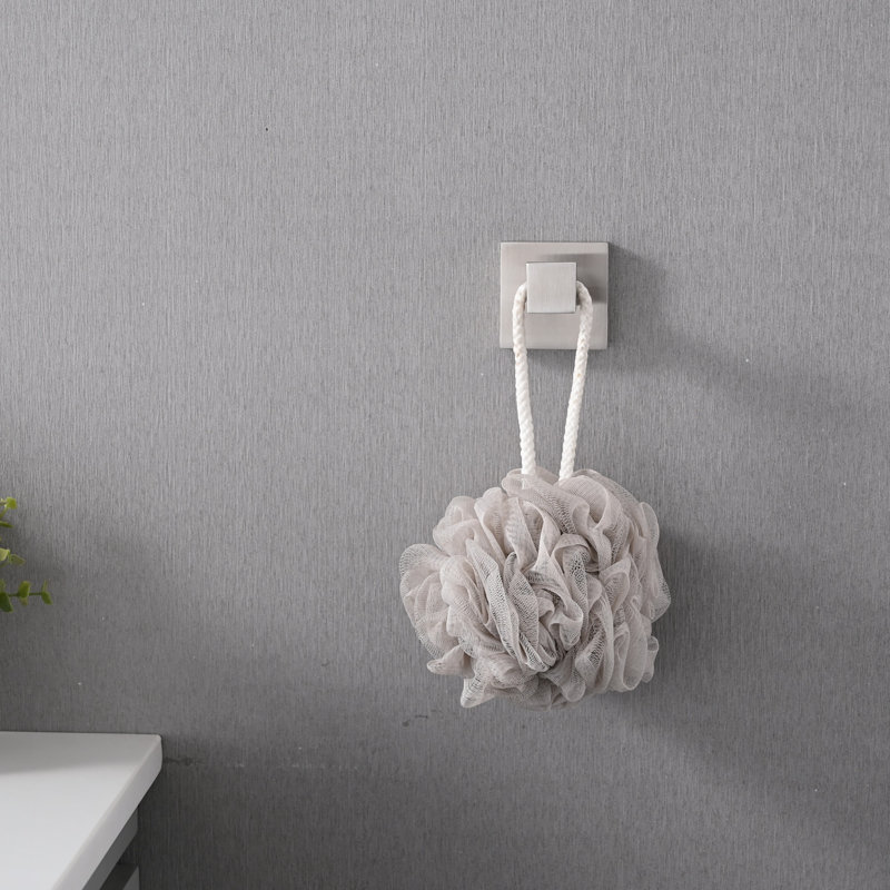 Paquet de 6 crochets pour serviettes de salle de bain et manteau mural en acier inoxydable durables et peu encombrants pour les maisons modernes