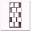Bibliothèque de rangement ouverte à 5 niveaux L 31,5 "x H 64,56"-1952201703