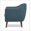 Fauteuil capitonné bleu à 4 pieds Tadcaster-344223393