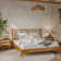 Oliver Solid Wood Rattan Platform Bed with Headboard, Rattan Frame