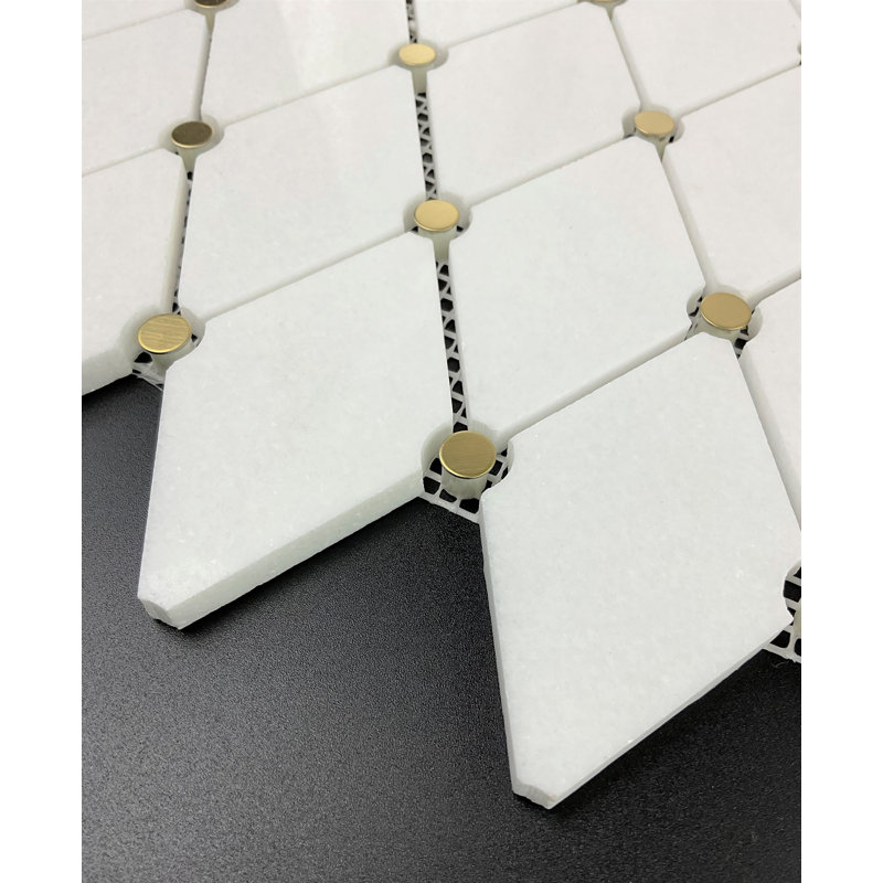 Thassos Marble Mosaic Wall Tile
