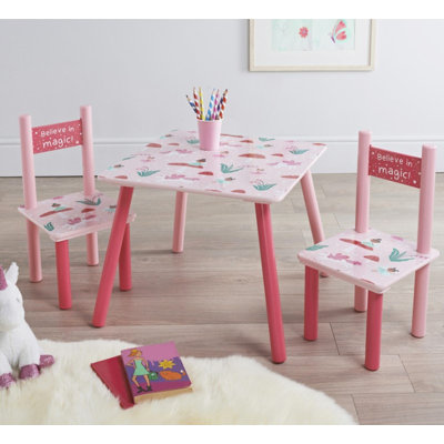 Yesayi Kids 3 Piece Rectangular Arts And Crafts Table